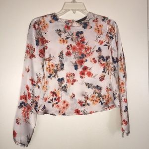 Zara floral print blouse